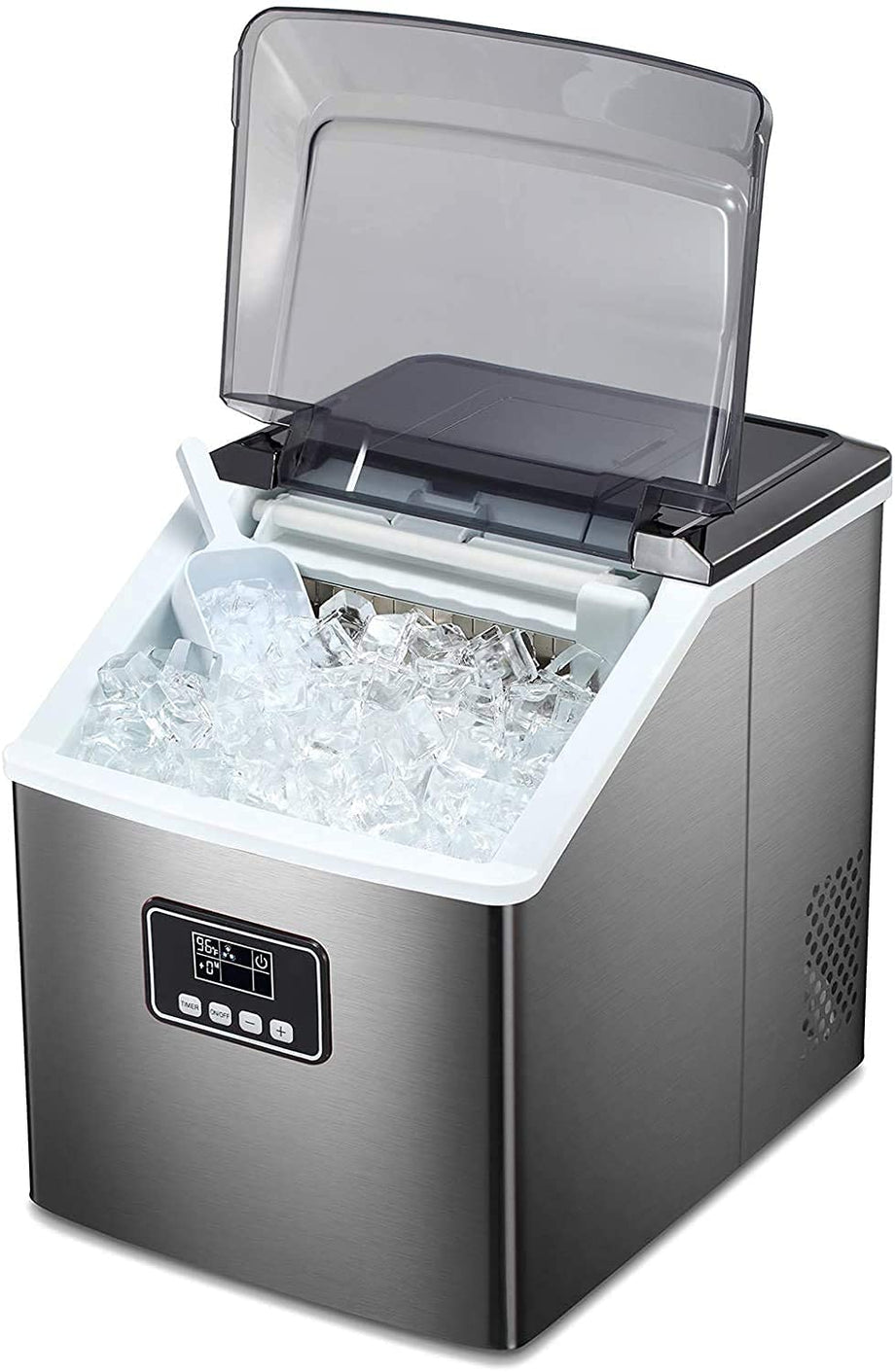 Antarctic -Star Ice Maker Machine Countertop, 44Lbs/24H Portable