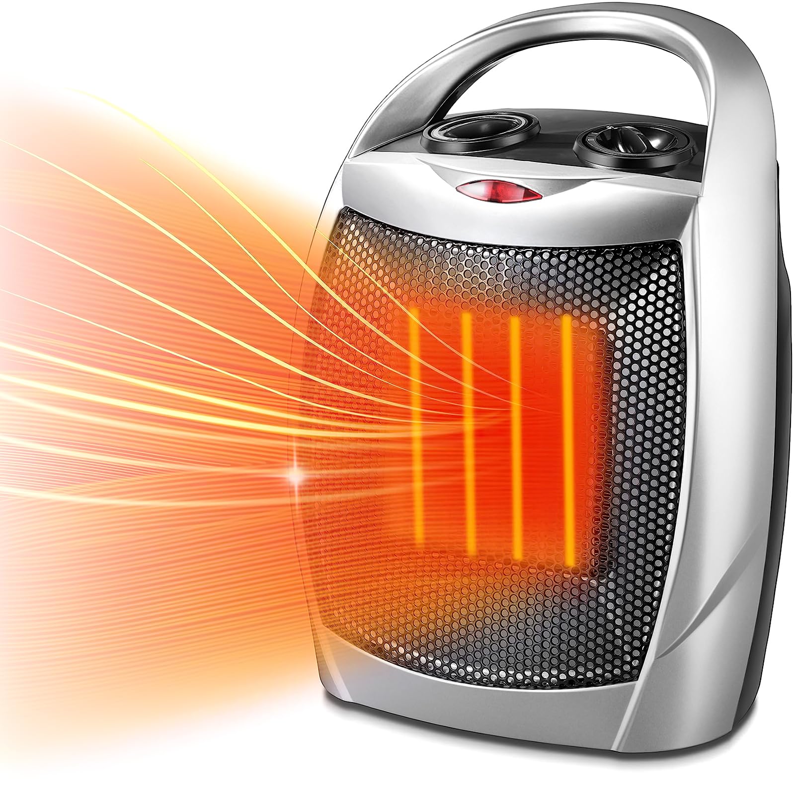 R.W.FLAME Portable Space Heater with Thermostat, Electric Space Heater,3 Modes