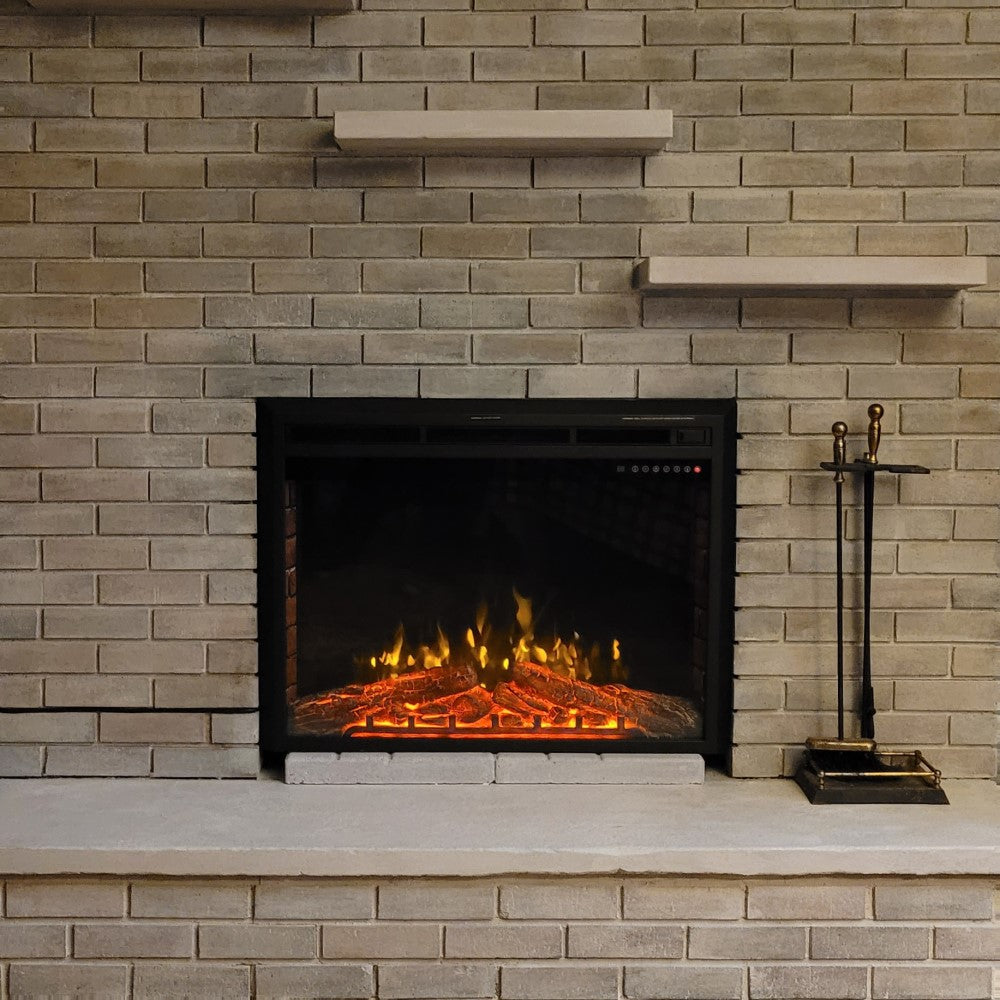 R.W.FLAME 39" Freestanding & Recessed Electric Fireplace Insert, 750W-1500W